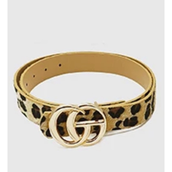 Fabulous Faux Fur Metal Buckle Belt - Picture 2 of 4